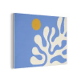 Minimalistisch - Organisch patroon - Blauw PET vilt klein -3d
