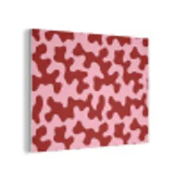 Modern - Abstract - Rood PET vilt klein 837 -3d