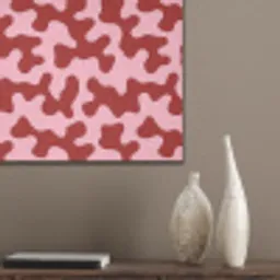 Modern - Abstract - Rood PET vilt klein 837 -sfeer6_closeup
