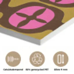 Modern - Patroon - Roze PET vilt klein 837 -closeup_NL