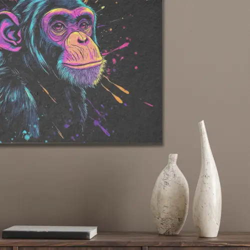 Aap - Verf - Neon - Kleur PET vilt klein -sfeer6_closeup