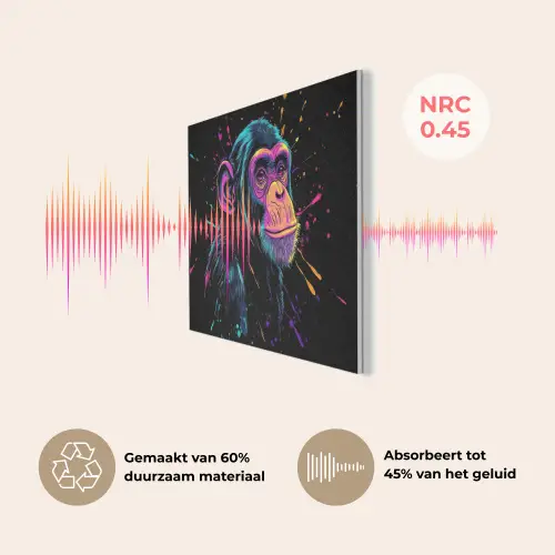 Aap - Verf - Neon - Kleur PET vilt klein -USP_NL