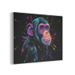 Aap - Verf - Neon - Kleur PET vilt klein -3d