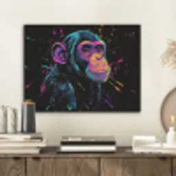 Aap - Verf - Neon - Kleur PET vilt klein -sfeer1