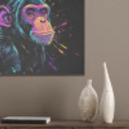 Aap - Verf - Neon - Kleur PET vilt klein -sfeer6_closeup