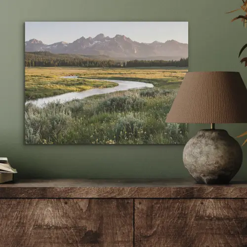 Berglandschap - Rivier - Bos PET vilt klein -sfeer2
