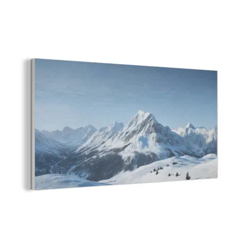 Bergen - Sneeuw - Winter PET vilt middel -3d