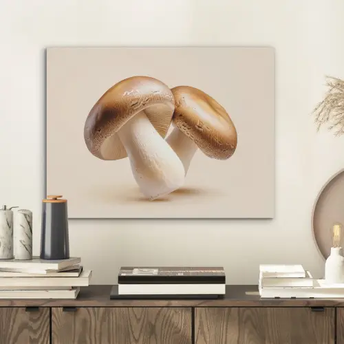 Champignons - Zacht - Beige PET vilt klein -sfeer1