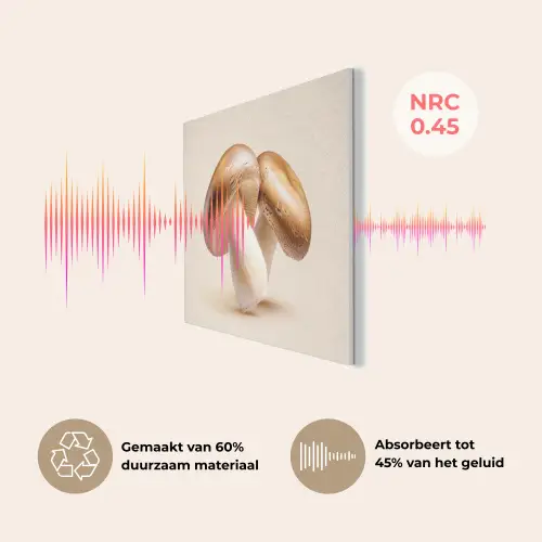 Champignons - Zacht - Beige PET vilt klein -USP_NL