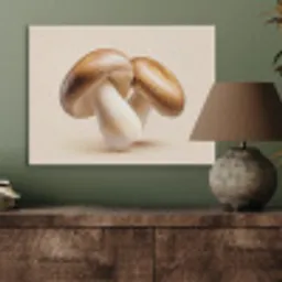 Champignons - Zacht - Beige PET vilt klein -sfeer2