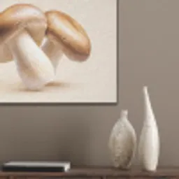 Champignons - Zacht - Beige PET vilt klein -sfeer6_closeup