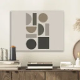 Natuurlijke tinten - Grafisch - Verticale compositie PET vilt klein -sfeer1