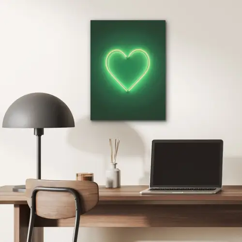Neon - Groen - Licht PET vilt klein -sfeer5