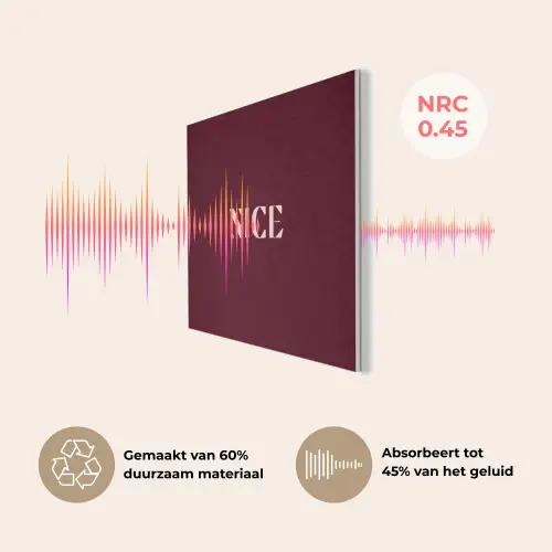 Nice - Bordeaux - Roze PET vilt klein -USP_NL
