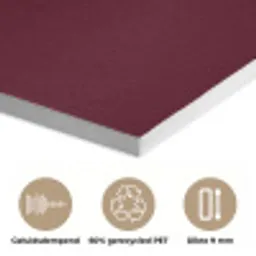Nice - Bordeaux - Roze PET vilt klein -closeup_NL