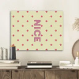 Nice - Stippen - Roze - Geel PET vilt klein -sfeer1