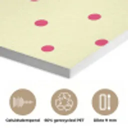 Nice - Stippen - Roze - Geel PET vilt klein -closeup_NL