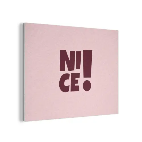 Nice - Uitroepteken - Roze PET vilt klein -3d