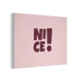 Nice - Uitroepteken - Roze PET vilt klein -3d
