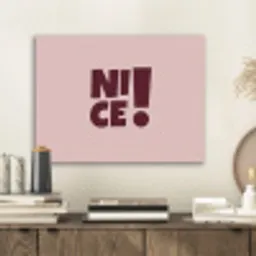 Nice - Uitroepteken - Roze PET vilt klein -sfeer1