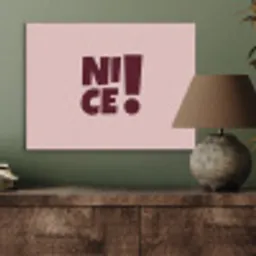 Nice - Uitroepteken - Roze PET vilt klein -sfeer2