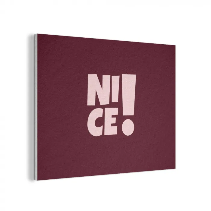 Nice - Uitroepteken - Rood PET vilt klein -3d