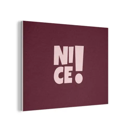 Nice - Uitroepteken - Rood PET vilt klein -3d