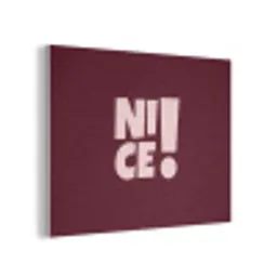 Nice - Uitroepteken - Rood PET vilt klein -3d