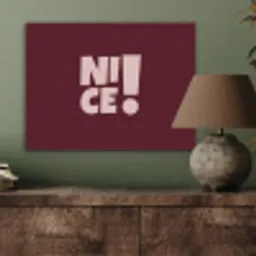 Nice - Uitroepteken - Rood PET vilt klein -sfeer2