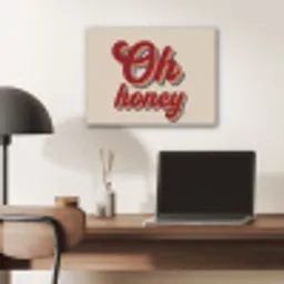 Oh honey - Rood - Schaduw PET vilt klein -sfeer5