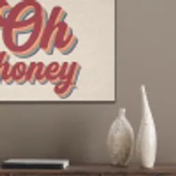 Oh honey - Rood - Schaduw PET vilt klein -sfeer6_closeup