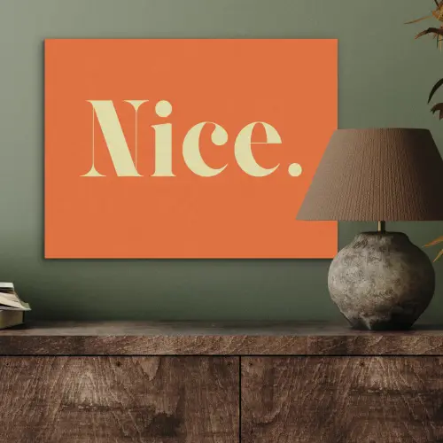Oranje - Gebroken wit - Nice PET vilt klein -sfeer2