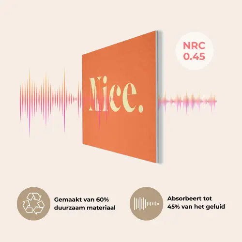 Oranje - Gebroken wit - Nice PET vilt klein -USP_NL