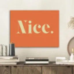 Oranje - Gebroken wit - Nice PET vilt klein -sfeer1