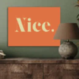 Oranje - Gebroken wit - Nice PET vilt klein -sfeer2