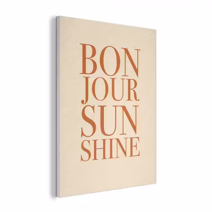 Oranje - Quote - Sun PET vilt klein -3d