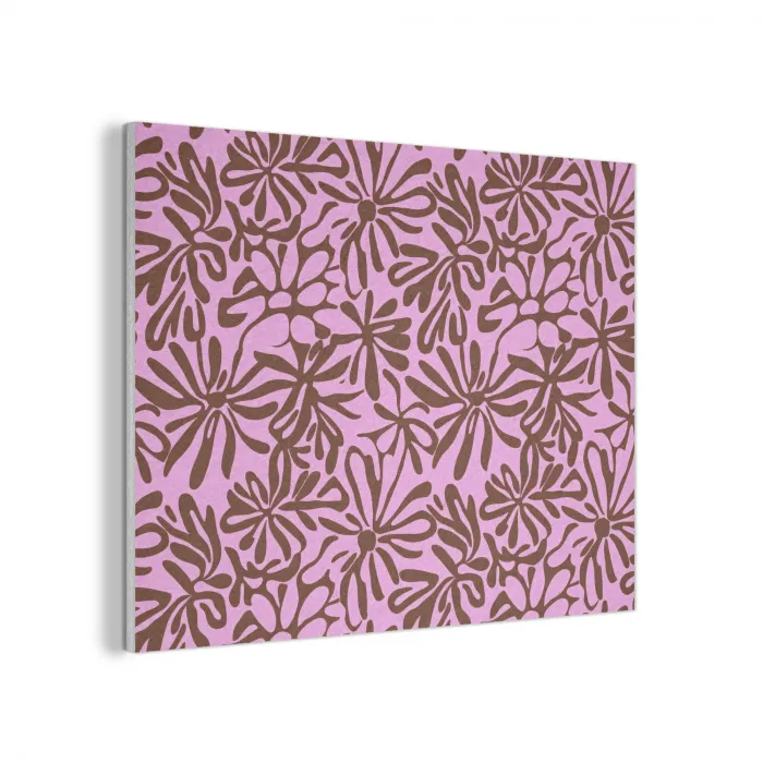 Organisch - Patroon - Roze PET vilt klein 837 -3d