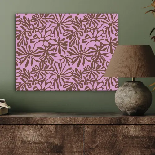 Organisch - Patroon - Roze PET vilt klein 837 -sfeer2