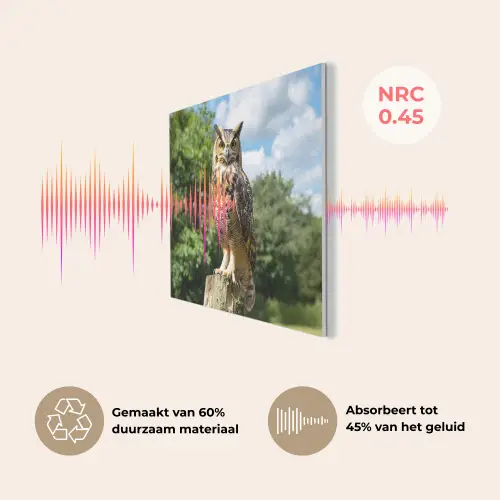Uil - Boomstronk - Bos - Lucht PET vilt klein -USP_NL