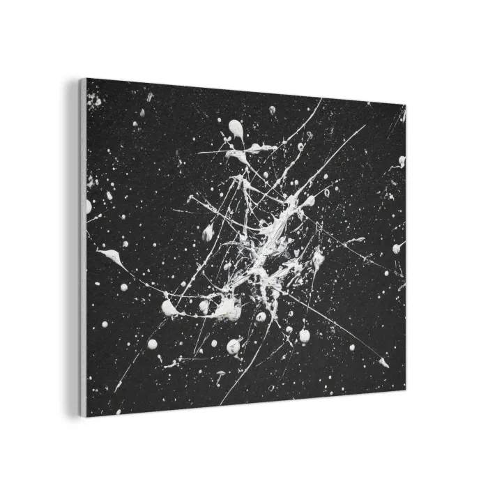 Verfspatten - Wit - Abstract - Explosie PET vilt klein -3d