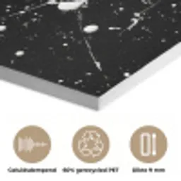 Verfspatten - Wit - Abstract - Explosie PET vilt klein -closeup_NL