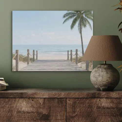 Palmbomen - Pad - Horizon PET vilt klein -sfeer2