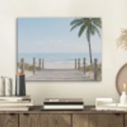 Palmbomen - Pad - Horizon PET vilt klein -sfeer1