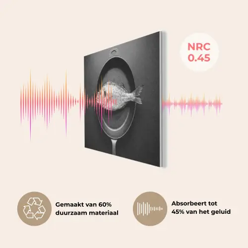 Pan - Vis - Zwart - Wit PET vilt klein -USP_NL