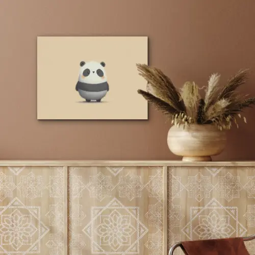 Panda - Beige - Minimalistisch PET vilt klein -sfeer4