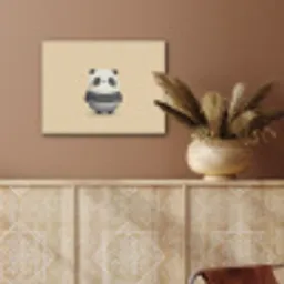 Panda - Beige - Minimalistisch PET vilt klein -sfeer4