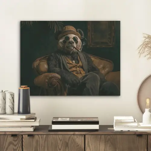 Panda - Hoed - Bril - Pak PET vilt klein -sfeer1