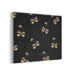 Patroon - Kersen - Goud - Chrome PET vilt klein -3d