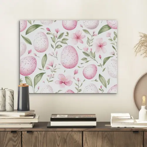 Patroon - Eieren - Roze - Pasen PET vilt klein -sfeer1