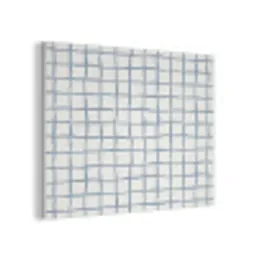 Patroon - Raster - Blauw - Grijs PET vilt klein 837 -3d